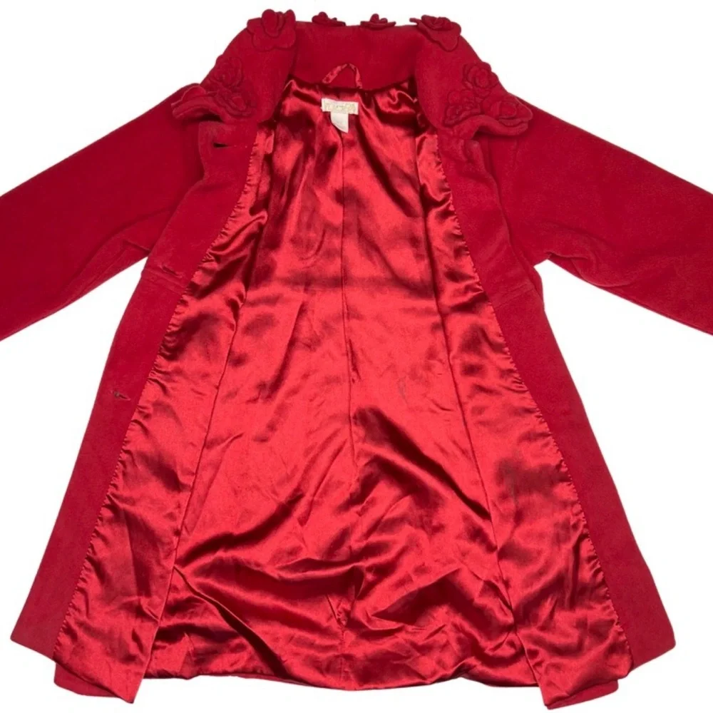 Children's Place Fleece Floral Collar‎ Jacket